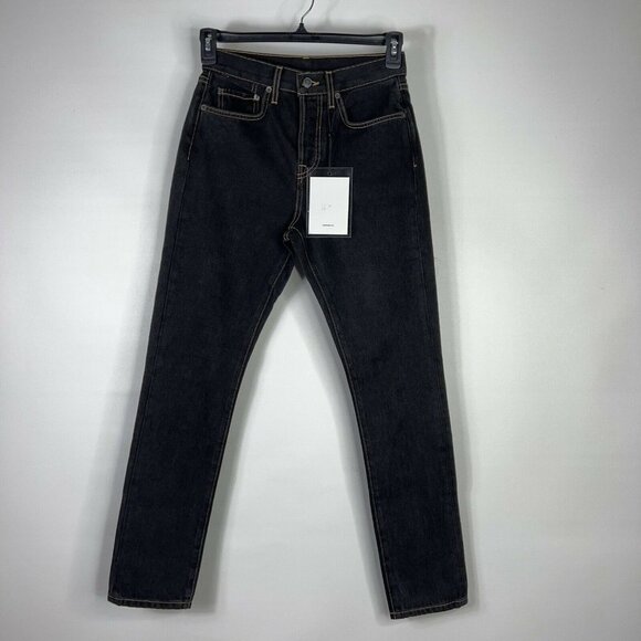 Wardrobe.NYC Denim - Wardrobe.NYC Womens Slim Skinny Jeans Black Wash Pockets Button Fly Denim 26 New
